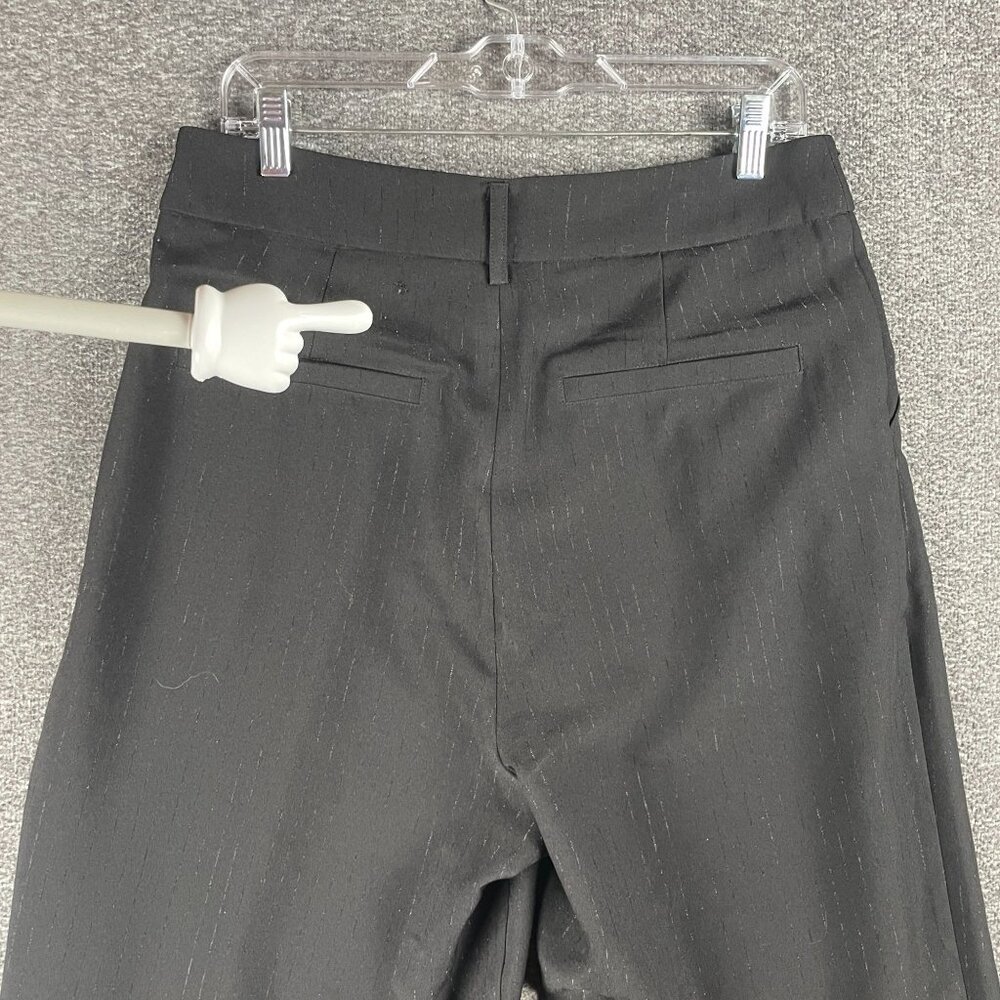 7 For All Mankind 7FAM Pants Womens Size M Wide Leg Striped Work Office Capsule - Picture 7 of 13
